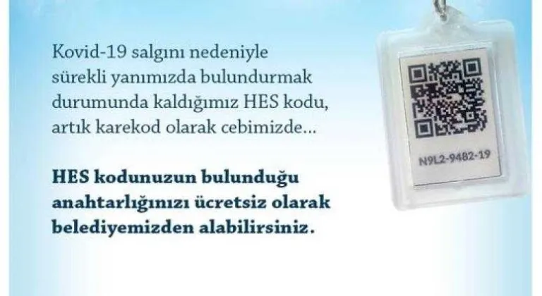 SARAY BELEDİYESİNDEN HES KODLU ANAHTARLIK 