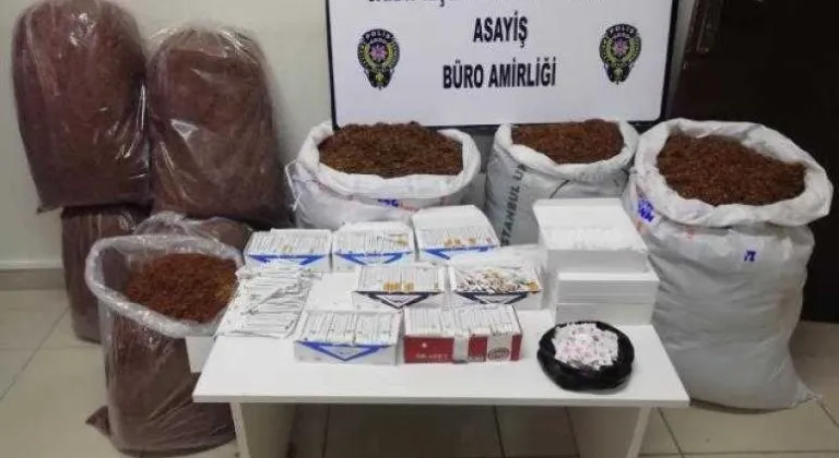 Saray'da 93 kilogram kaçak tütün ele geçirildi