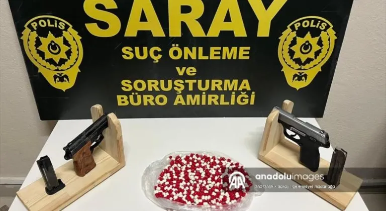 Saray'da evinde uyuşturucu hap ele geçirilen zanlı tutuklandı