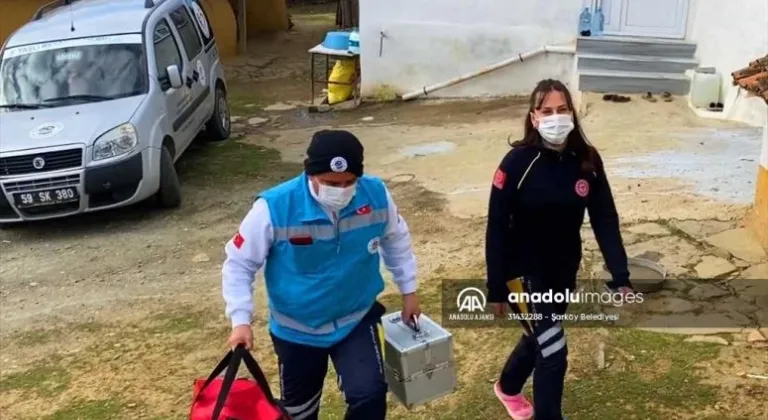 Şarköy Belediyesi evde sağlık hizmeti uygulamasına devam ediyor