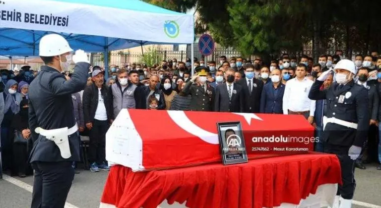 Şehit bekçi Fırat Doğan, Tekirdağ'da son yolculuğuna uğurlandı