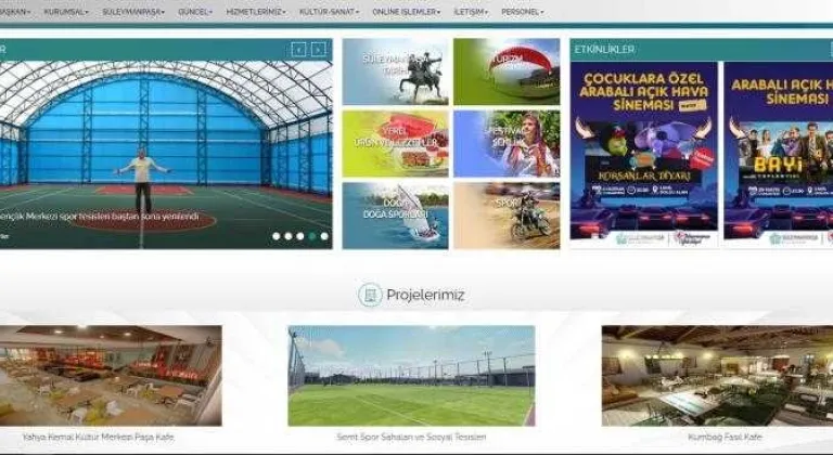 Süleymanpaşa Belediyesinin yeni web sitesi yayında