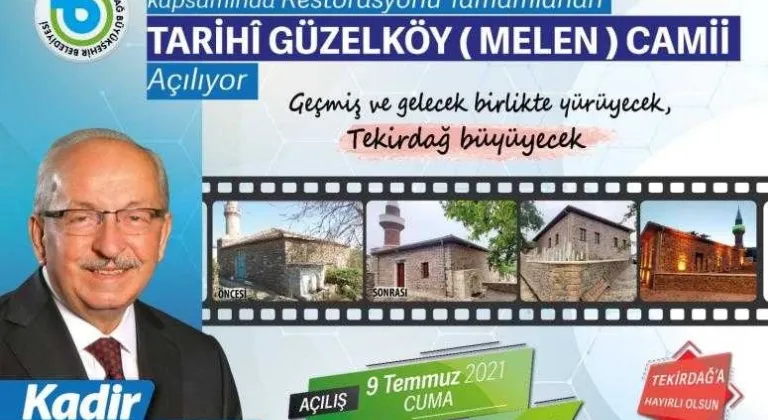 TARİHİ GÜZELKÖY (MELEN) CAMİİ’NİN RESTORASYONU TAMAMLANDI