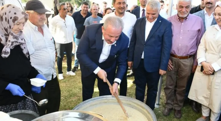 TBMM Başkanı Prof. Dr. Mustafa Şentop ve Vali Aziz Yıldırım Keşkek Şenliğine Katıldı