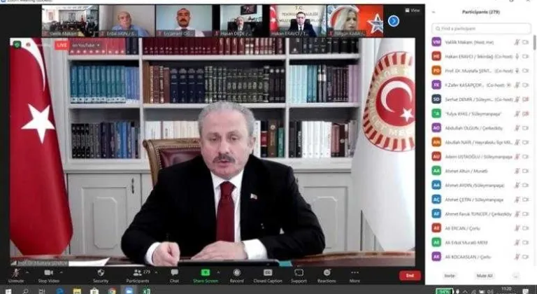 TBMM Başkanı Prof. Dr. Mustafa Şentop ve Vali Aziz Yıldırım, Tekirdağ’da  Görev Yapan Öğretmenlerle Videokonferans Yoluyla Bir Araya Geldi