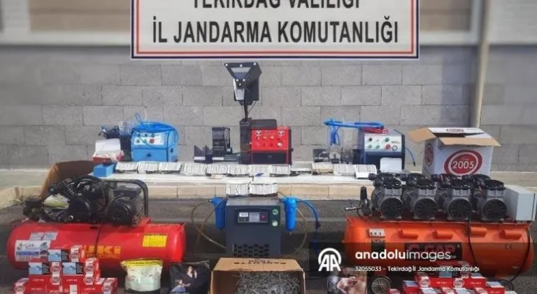 Tekirdağ'da 15 bin makaron ele geçirildi