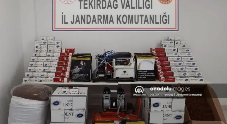 Tekirdağ'da 61 bin 200 makaron ele geçirildi