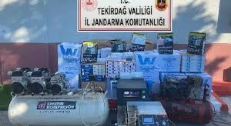 Tekirdağ'da 740 bin makaron ele geçirildi