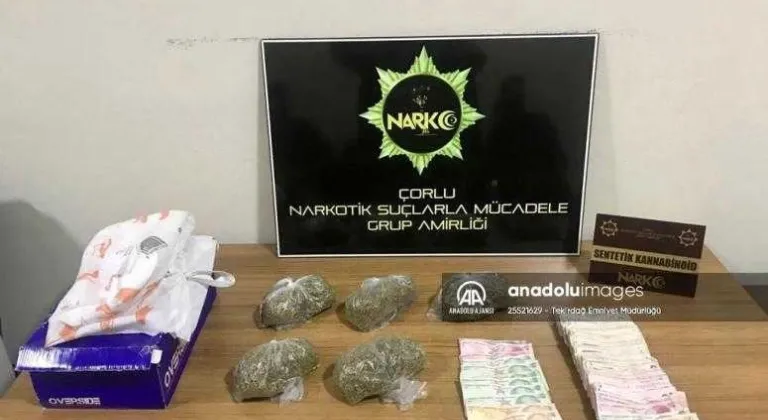 Tekirdağ'da bir takside 400 gram sentetik uyuşturucu ele geçirildi