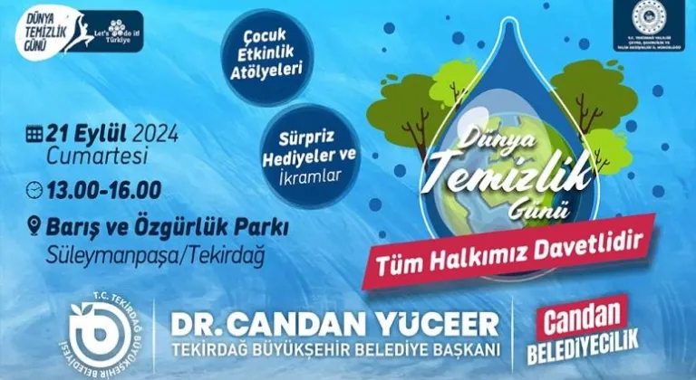 TEKİRDAĞ’DA DÜNYA TEMİZLİK GÜNÜ COŞKUSU