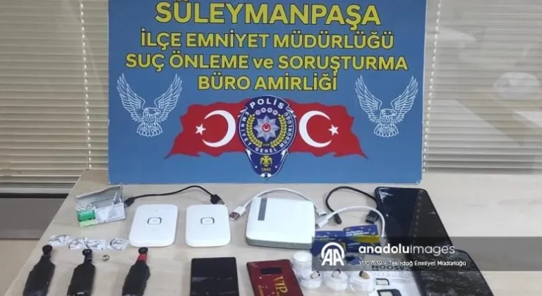 Tekirdağ'da ehliyet sınavında kopya çekme hazırlığındaki 2 şüpheli yakalandı