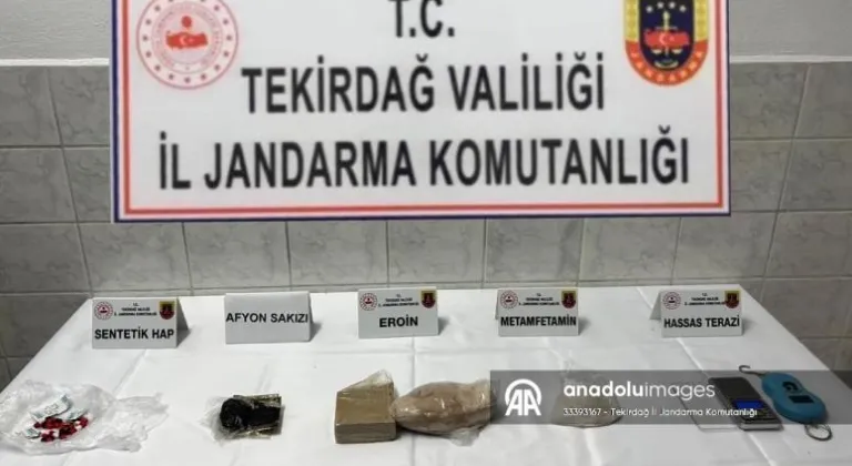 Tekirdağ'da evinde uyuşturucu ele geçirilen yabancı uyruklu zanlı tutuklandı