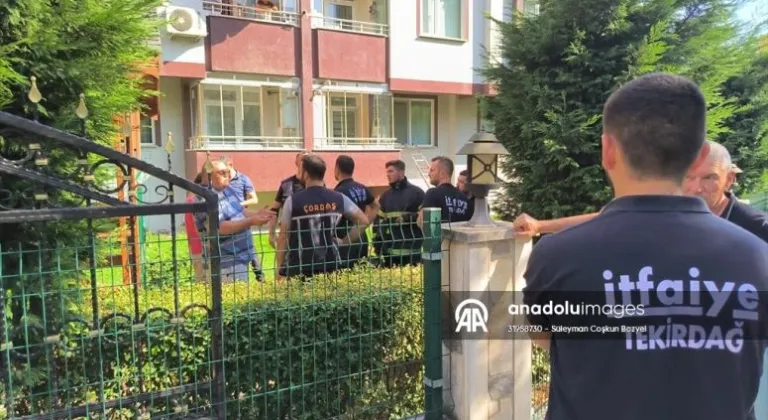 Tekirdağ'da gaz sızıntısı şüphesiyle apartman sakinleri tahliye edildi