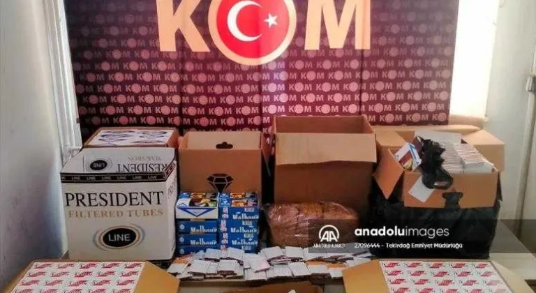 Tekirdağ'da kaçakçılık operasyonlarında 22 zanlı yakalandı