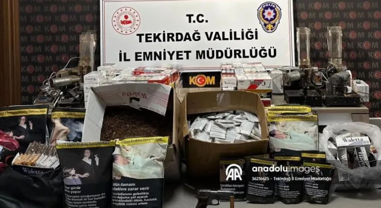 Tekirdağ'da kaçakçılık operasyonunda 10 şüpheli yakalandı