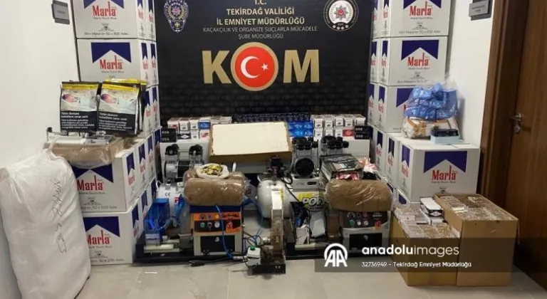 Tekirdağ'da kaçakçılık operasyonunda 18 zanlı yakalandı