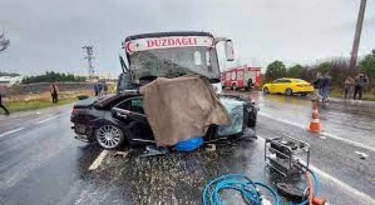 Tekirdağ'da kazada hayatını kaybeden çift toprağa verildi