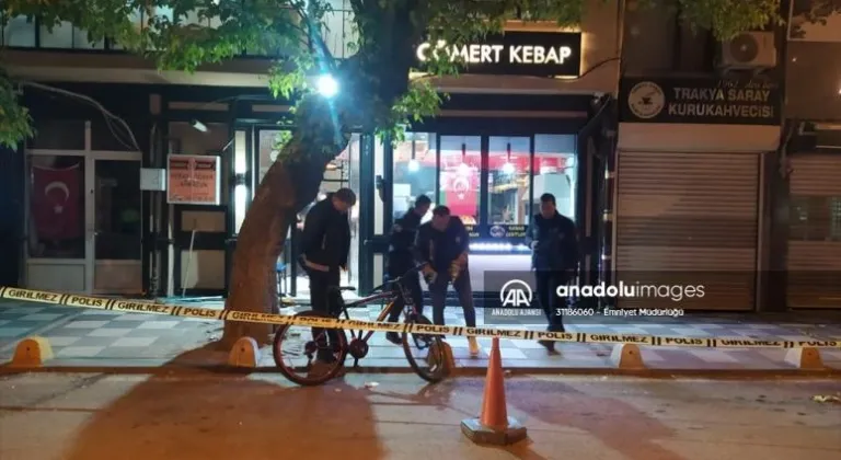 Tekirdağ'da kebapçıya düzenlenen silahlı saldırıda iş yeri sahibi yaralandı