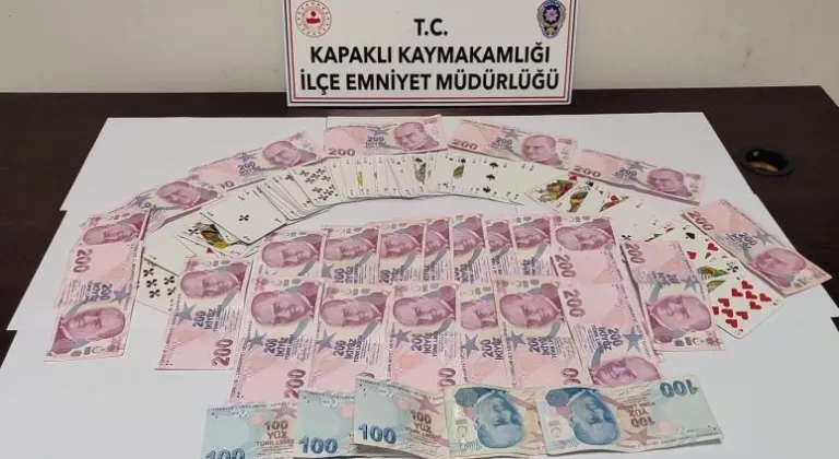 Tekirdağ'da kumar oynayan 5 kişiye para cezası kesildi