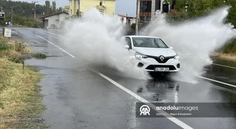 Tekirdağ'da sağanak etkili oluyor