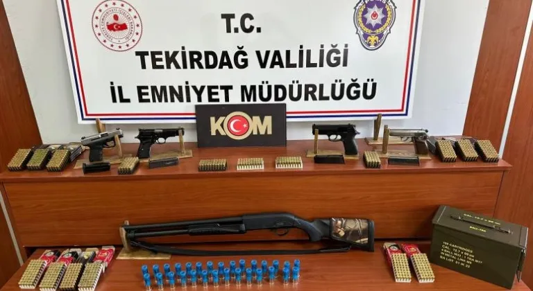 Tekirdağ'da silah kaçakçılığı operasyonunda 7 şüpheli yakalandı