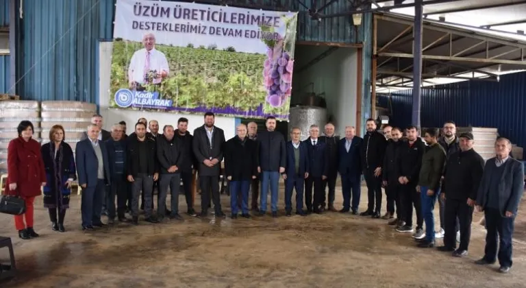 Tekirdağ'da üzüm üreticilerine soğutma ve depolama tankı verildi