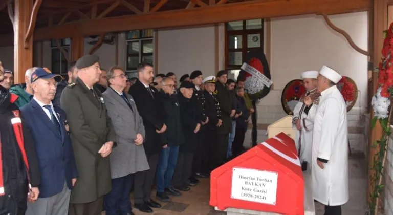 Tekirdağ'da vefat eden Kore gazisi son yolculuğuna uğurlandı