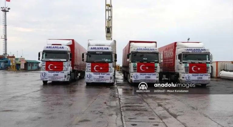 Tekirdağ'dan Suriye'ye 100 ton un gönderildi