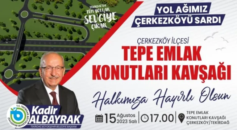 TEPE EMLAK KONUTLARI KAVŞAĞI AÇILIYOR