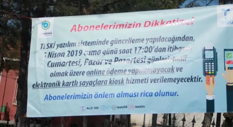 TESKİ’den Abonelere Duyuru