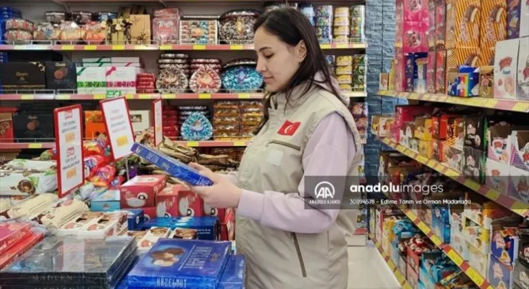 Trakya'da çikolata ve bayram şekeri satan iş yerlerine yönelik denetim artırıldı