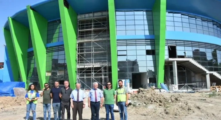 TRAKYA’NIN EN BÜYÜK SPOR KOMPLEKSİ İNŞAATINDA SON AŞAMAYA GELİNDİ