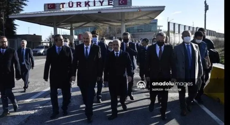 Türk, Yunan ve Bulgar heyetleri Kapıkule'deki Ortak Temas Merkezinde toplantı yaptı