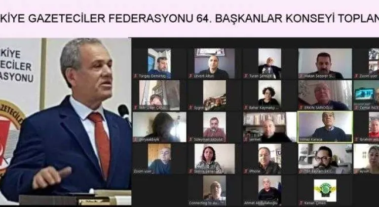 TÜRKİYE GAZETECİLER FEDERASYONUNDAN AÇIKLAMA