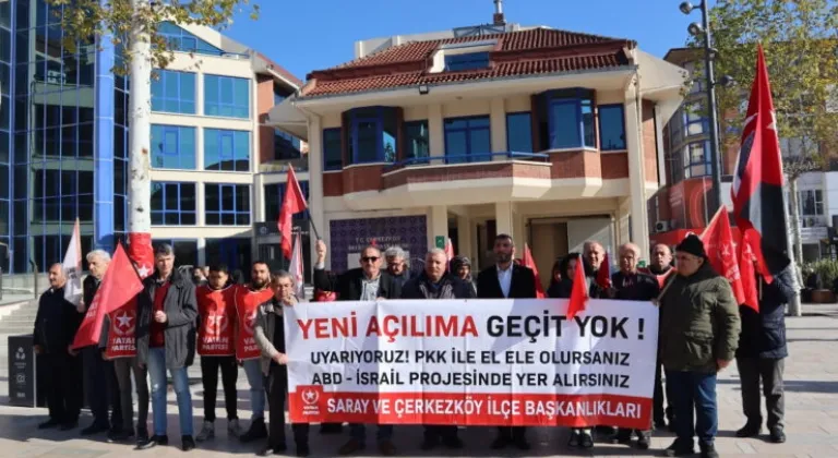 Vatan Partisi Saray ve Çerkezköy Teşkilatından Ortak Açıklama: “Türkiye’yi Böldürtmeyeceğiz!”