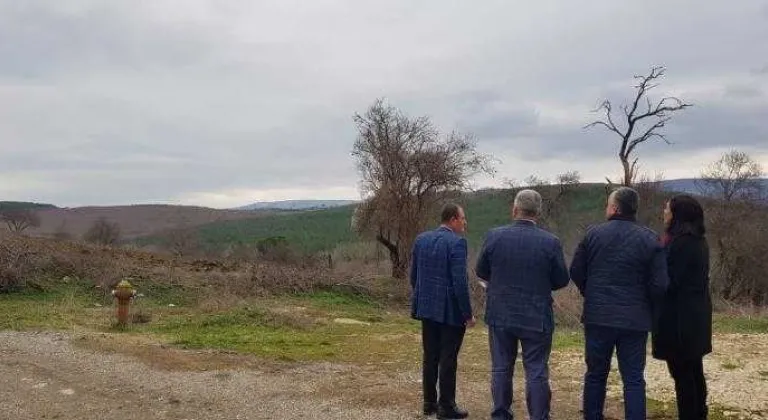 YÜCEER, TAŞ OCAĞI KURULMAK İSTENEN ALANDA İNCELEMEDE BULUNDU