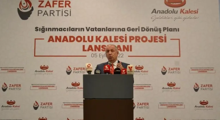 ZAFER PARTİSİ ÖRTÜLÜ İSTİLAYI ANADOLU KALESİ İLE SONA ERDİRECEKTİR